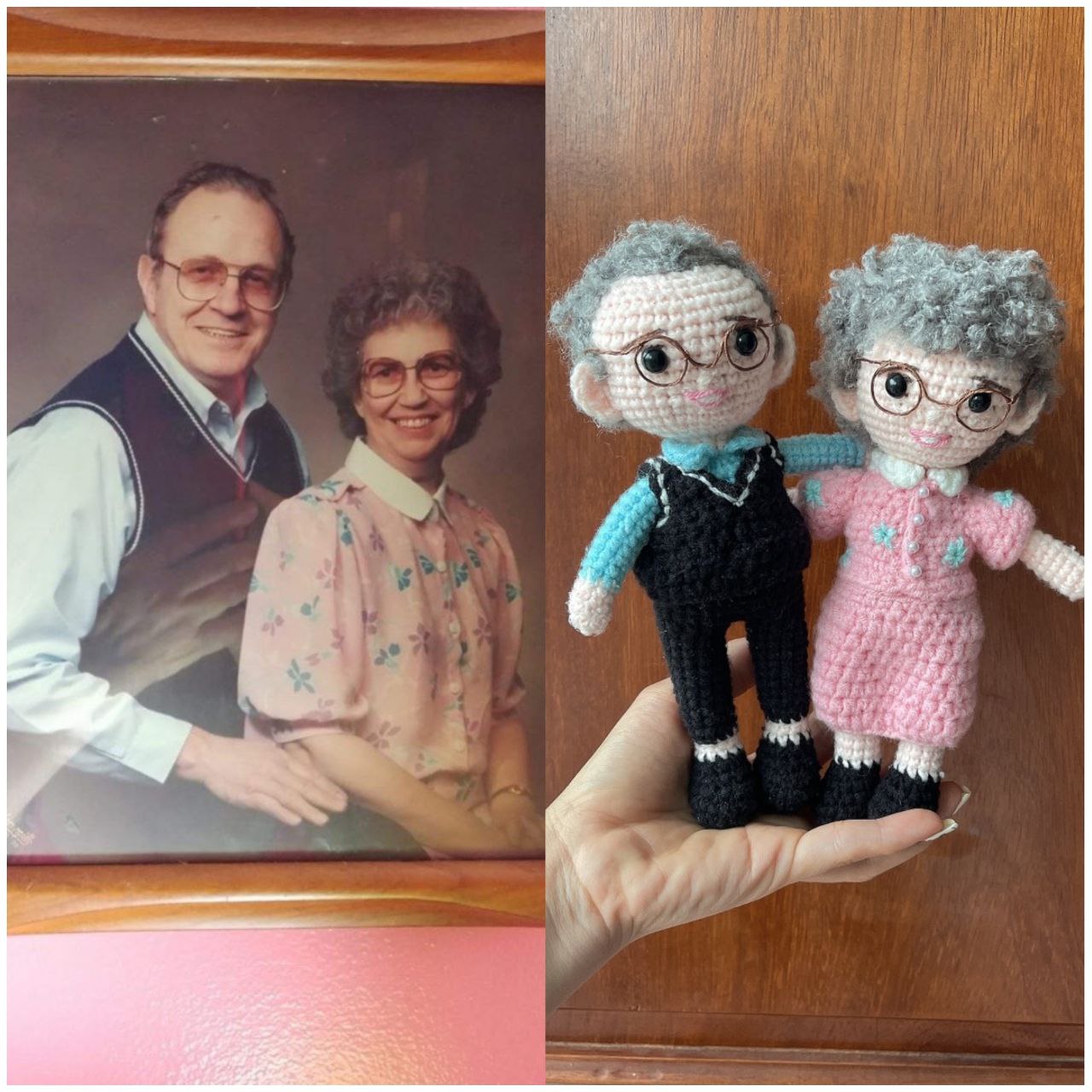 Personalized Couple Crochet Dolls