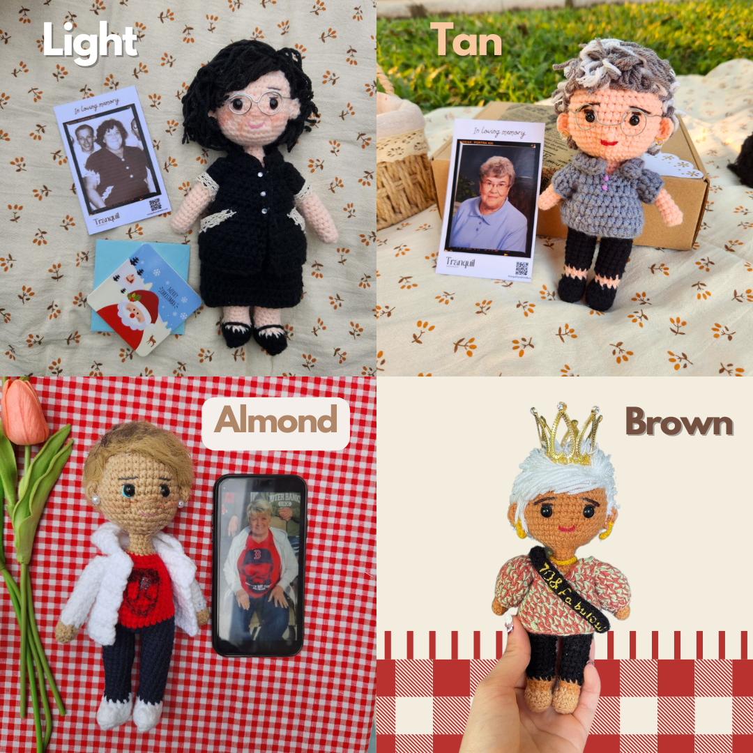 Personalized Couple Crochet Dolls